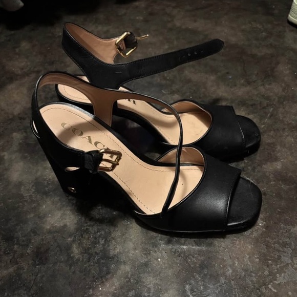 Marla leather sandals Black Women's Heels - Picture 2 of 4